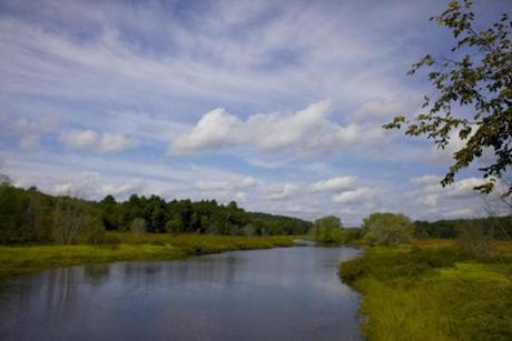 SUDBURY, MASSACHUSETTS -- 09/08/2012 -- A $3.7 million settlement from the Nyanza Chemical Superfund is providing the Sudbury River Watershed area with 11 new projects. Brian Feulner for the Boston Globe

